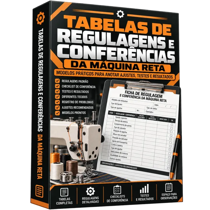 Bônus 3: Tabelas de Regulagens e Conferências da Máquina Reta