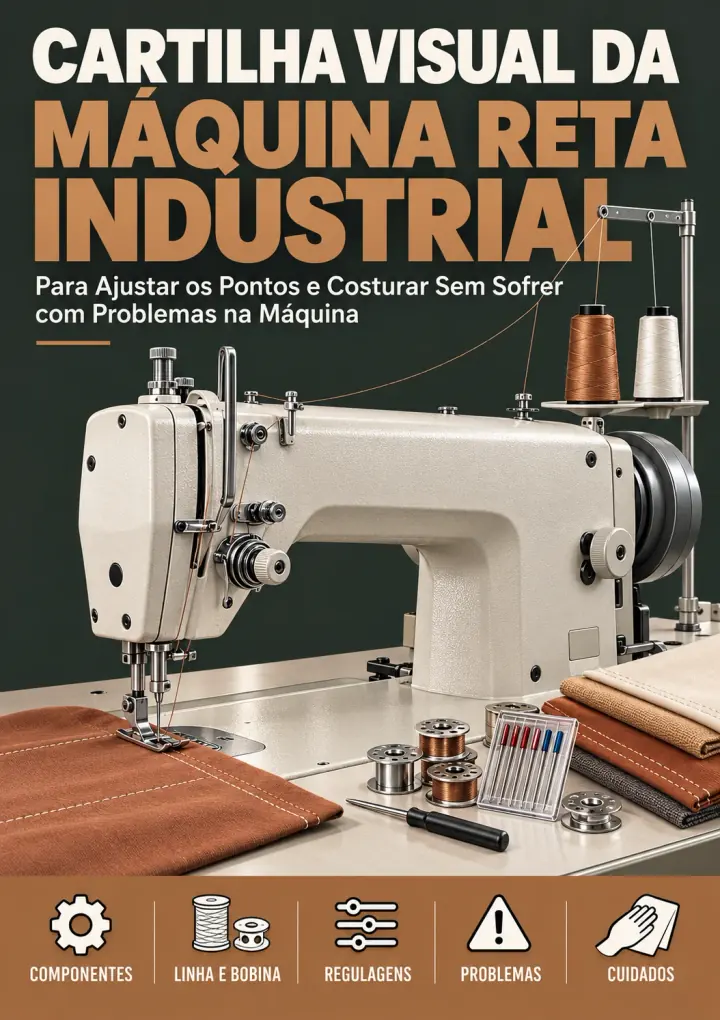 Capa da Cartilha Visual da Máquina Reta Industrial